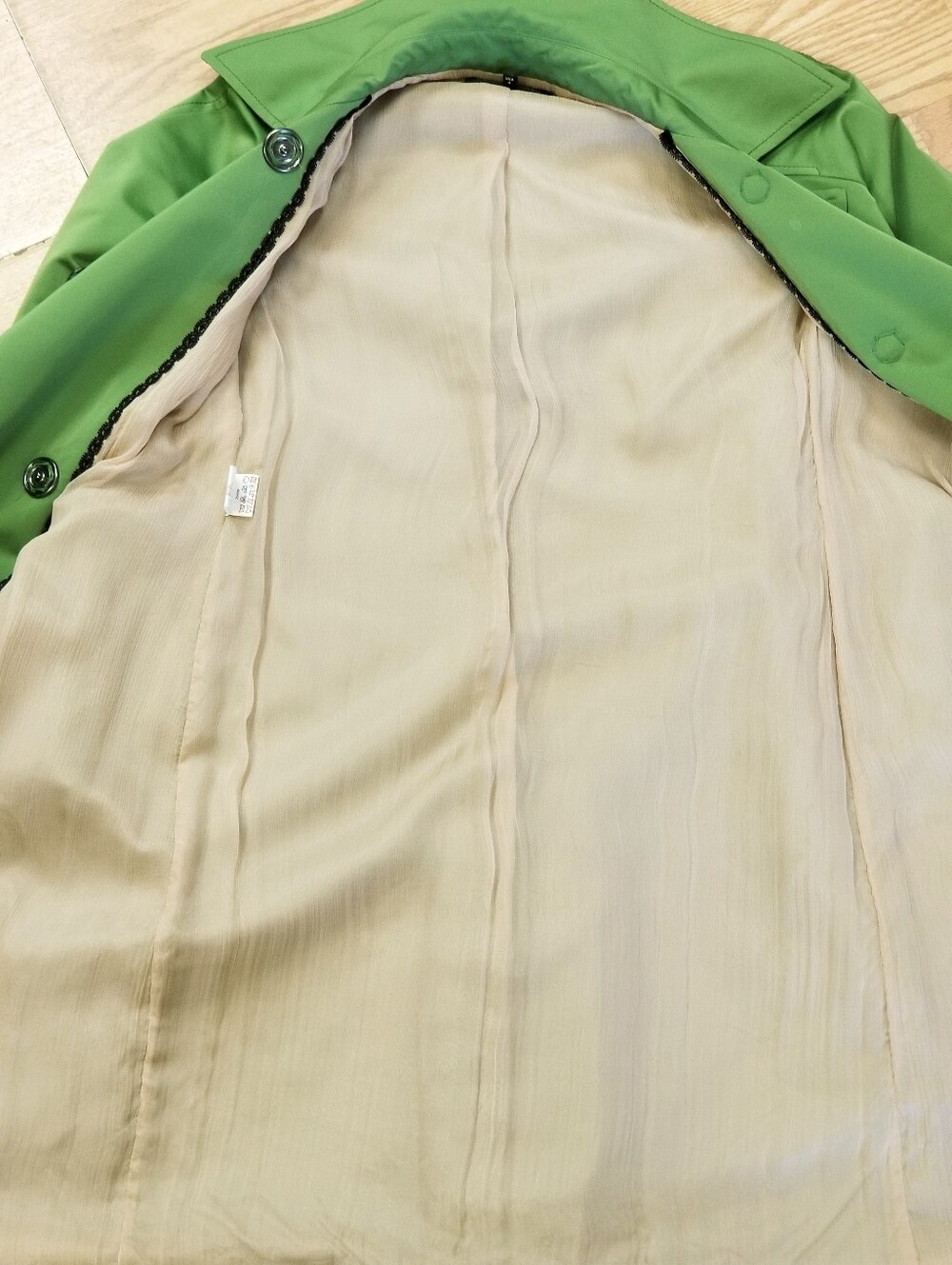 Alessandro Dell'Acqua  Green Trench Coat - Picture 12 of 16
